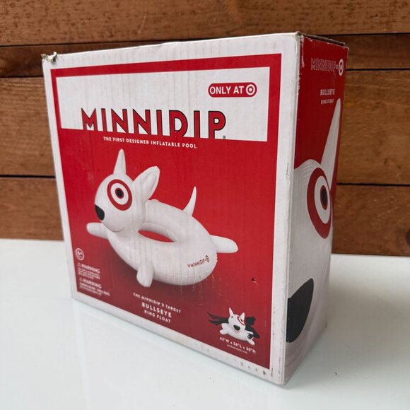 MINNIDIP x TARGET DOG BULLSEYE - Inflatable Pool Ring Float - NEW 2024 EXCLUSIVE - Picture 2 of 5
